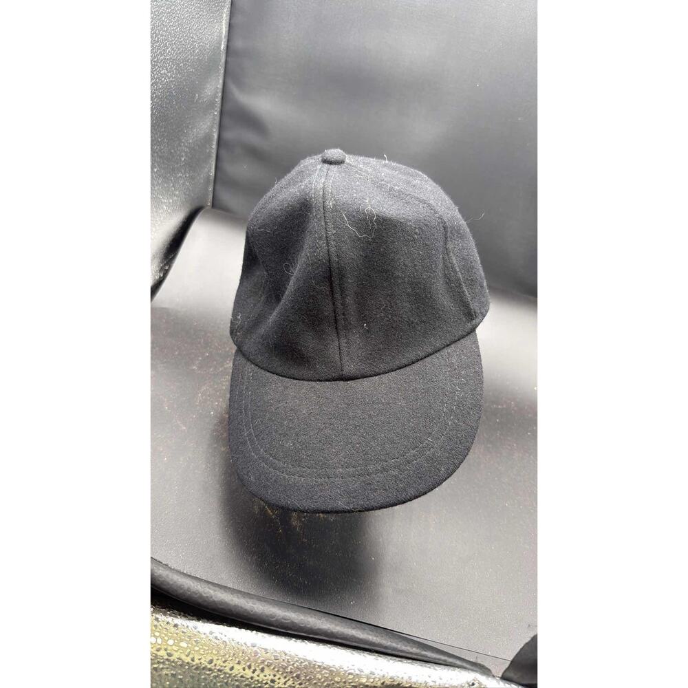 H&M Black Baseball Cap Hat Adjustable Strapback Plain Solid Mens Womens 32